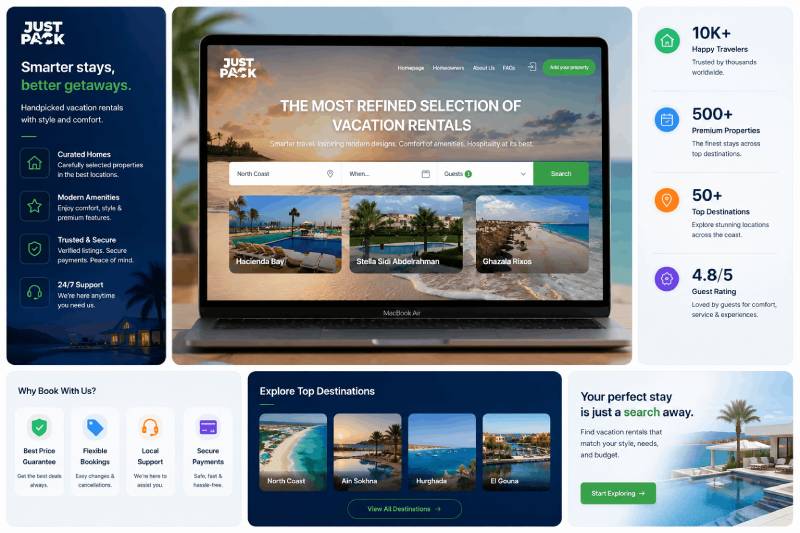 Just Pack Smart Property Rental Platform