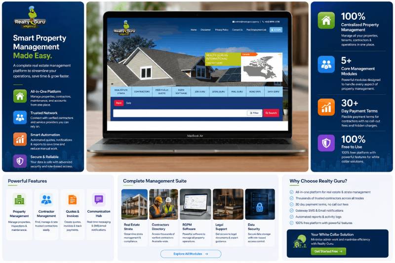 Realty Guru Property Management Platform